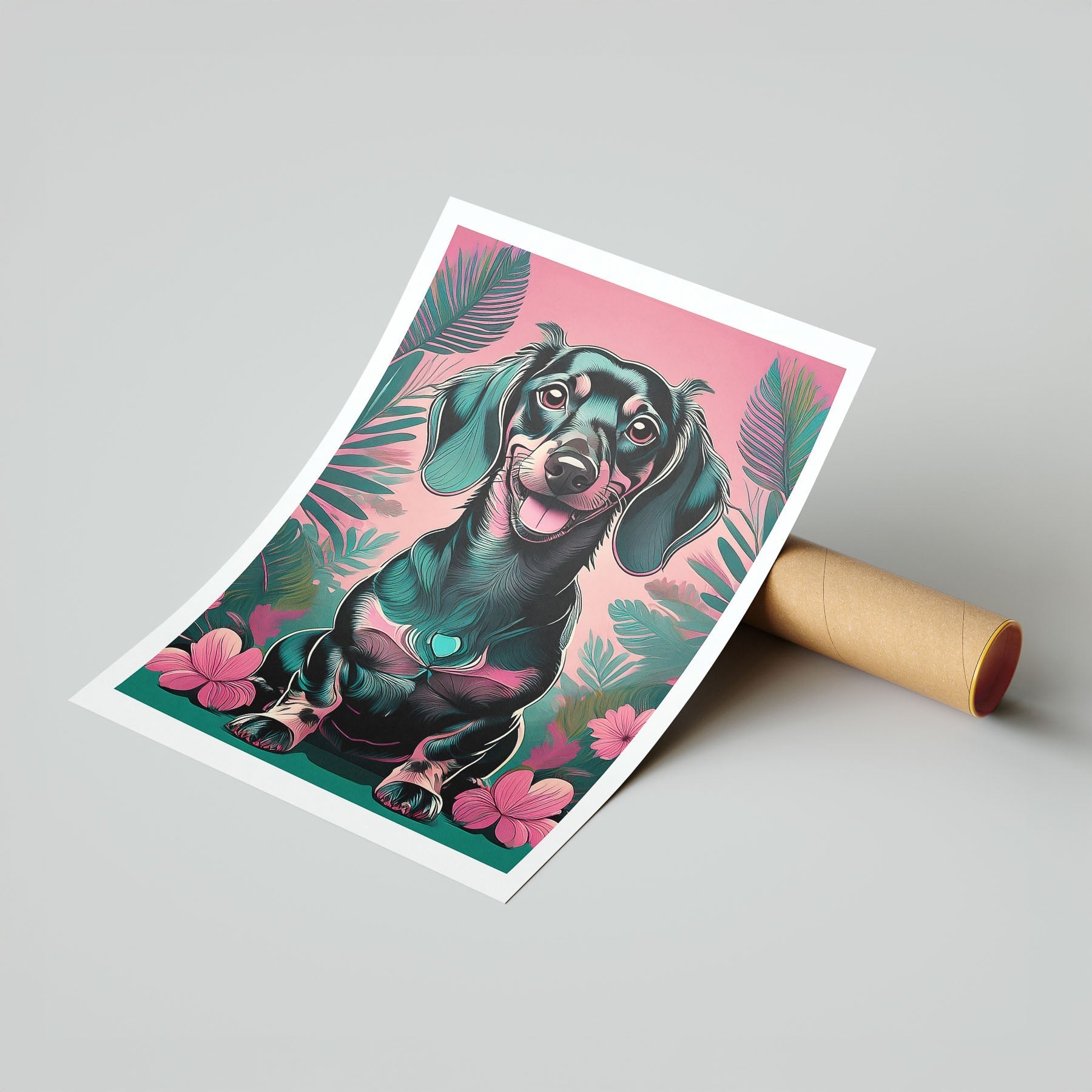 Dachshund 1 Flowery Dog image 7