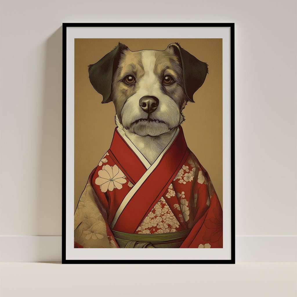Border Terrier Japanse Kimono Dog Series image 0