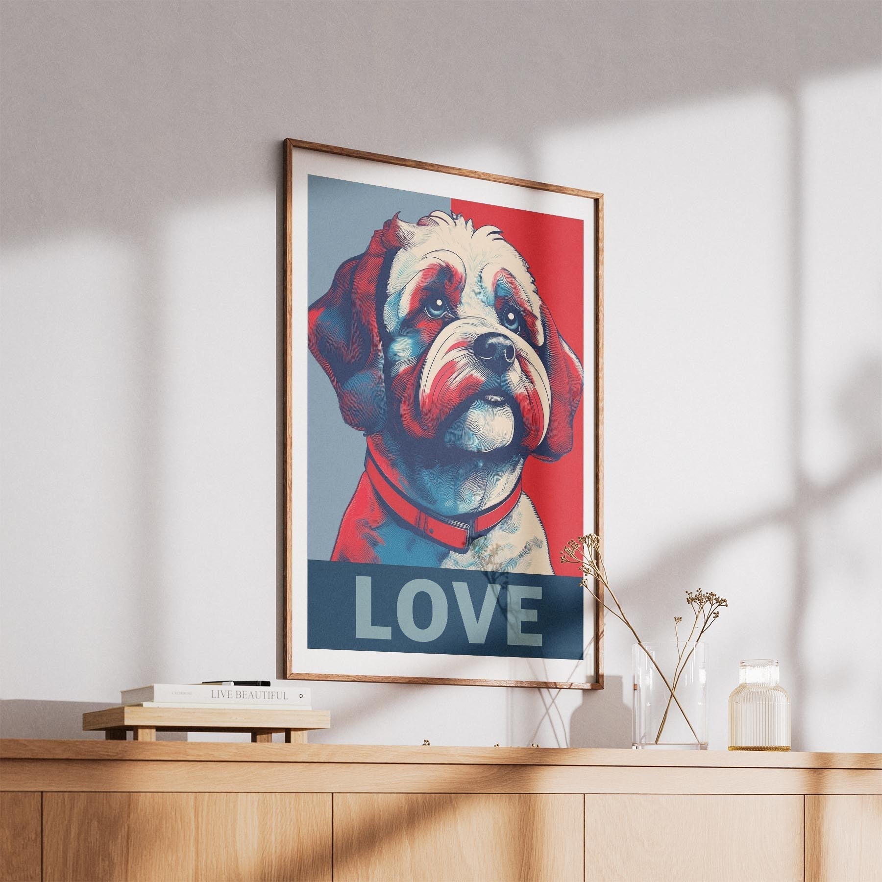 Bichon Frise LOVE Series Inspired by the Obama Poster image 5