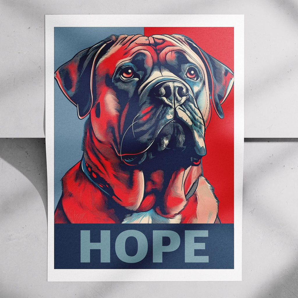 Bullmastiff HOPE Series Inspired by the Obama Poster image 7