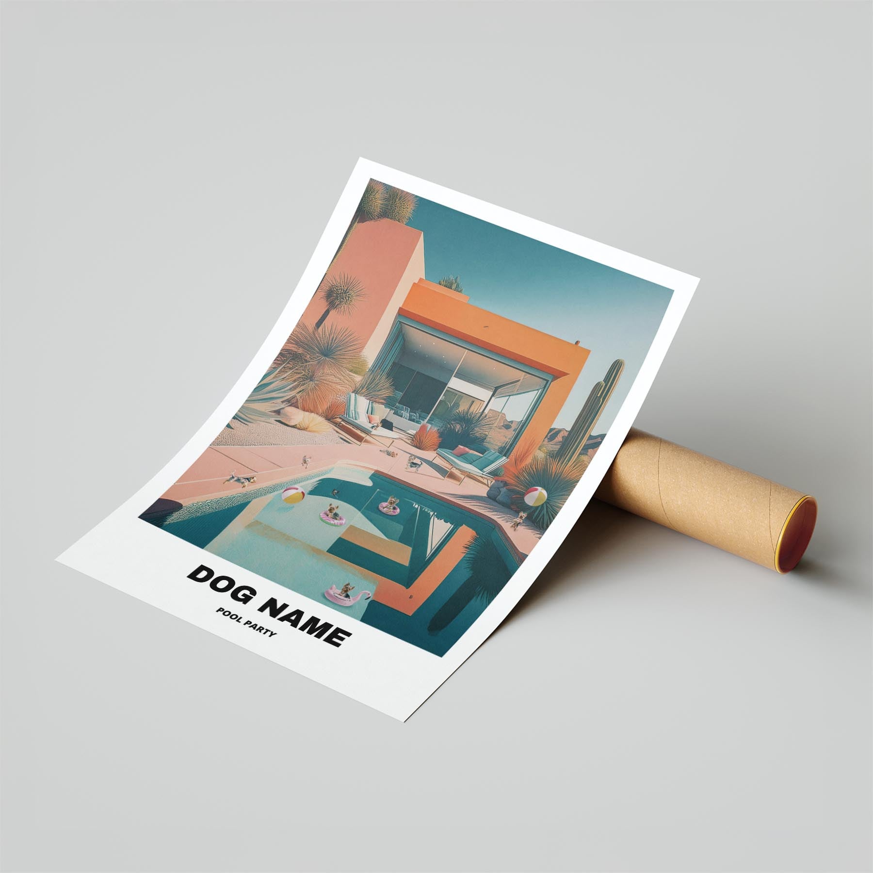 Yorkshire Terrier Custom Pool Party WITH TEXT image 6