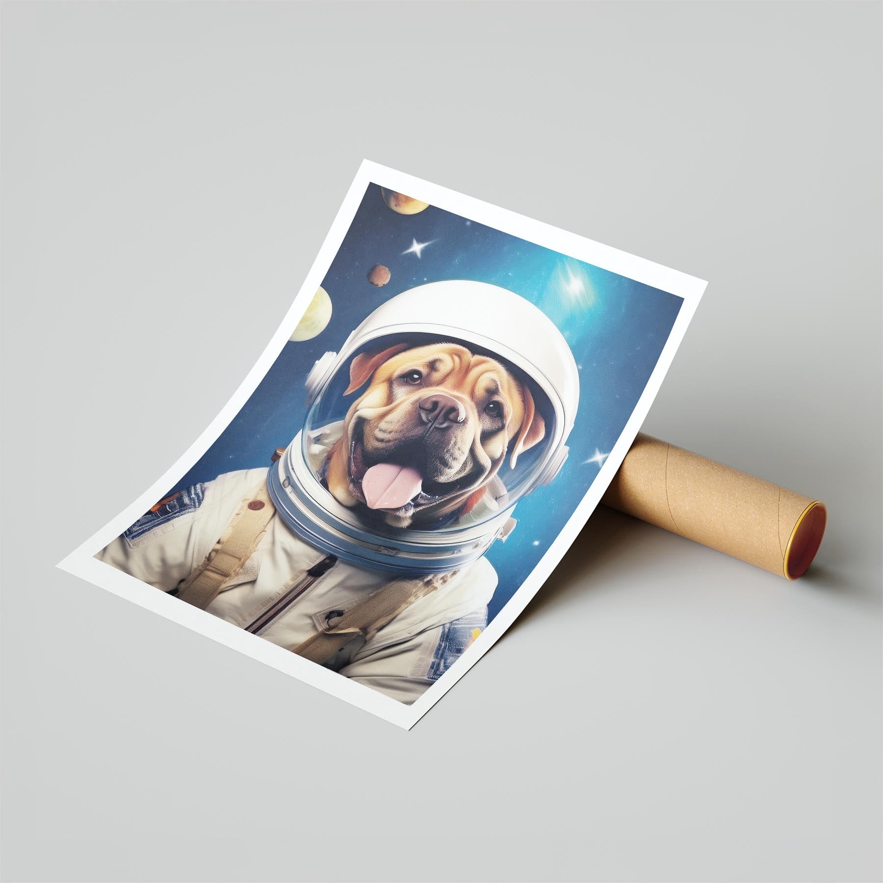 Bullmastiff Astronaut Dog Series image 6