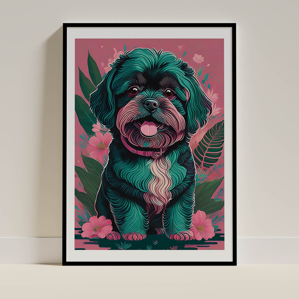 Bichon Frise 1 Flowery Dog image 0