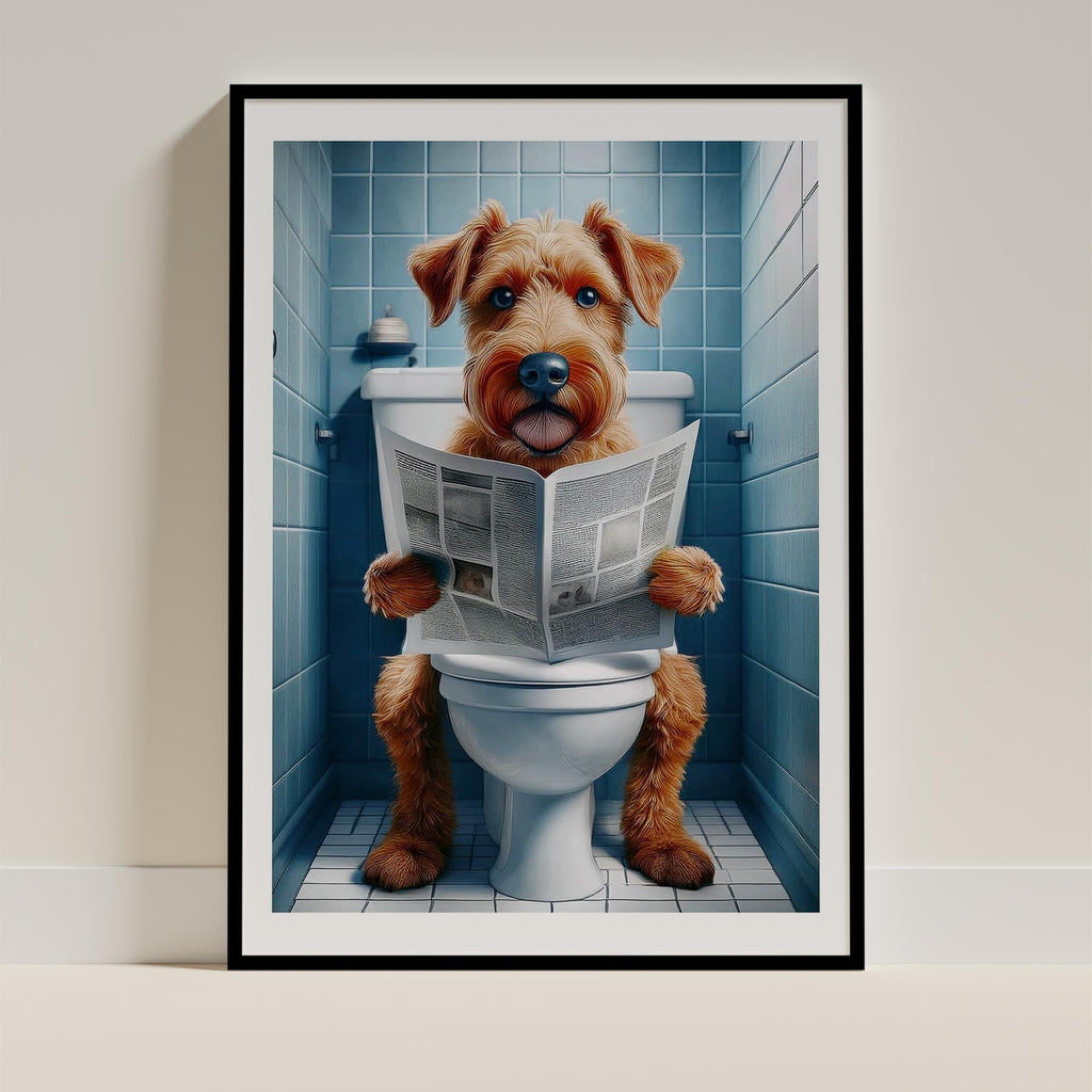 Irish Terrier Toilet Humour Dog Series image 0