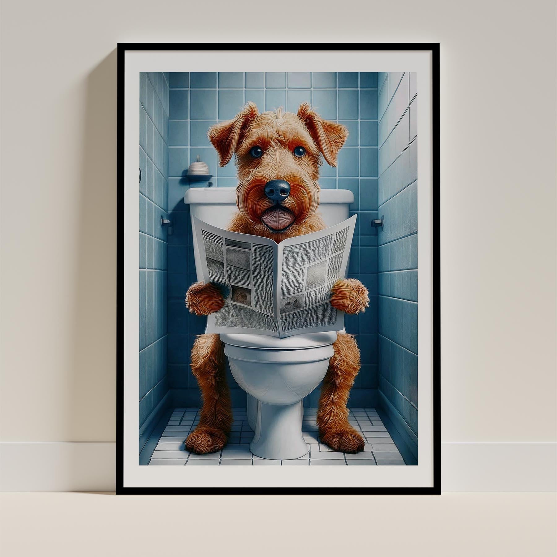Irish Terrier Toilet Humour Dog Series image 0