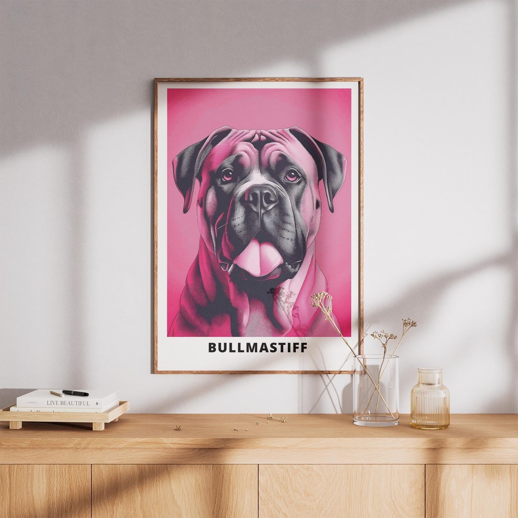 Bullmastiff Pink and Black Dog Series 1 image 8
