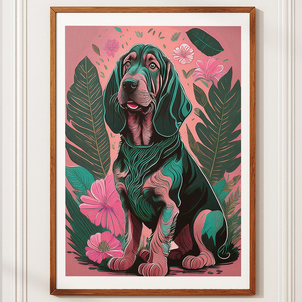 Bloodhound Flowery Dog image 10