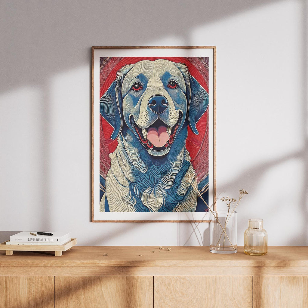 Labrador Retriever Hokusai Japanese Inspired Dog Series 4 image 8