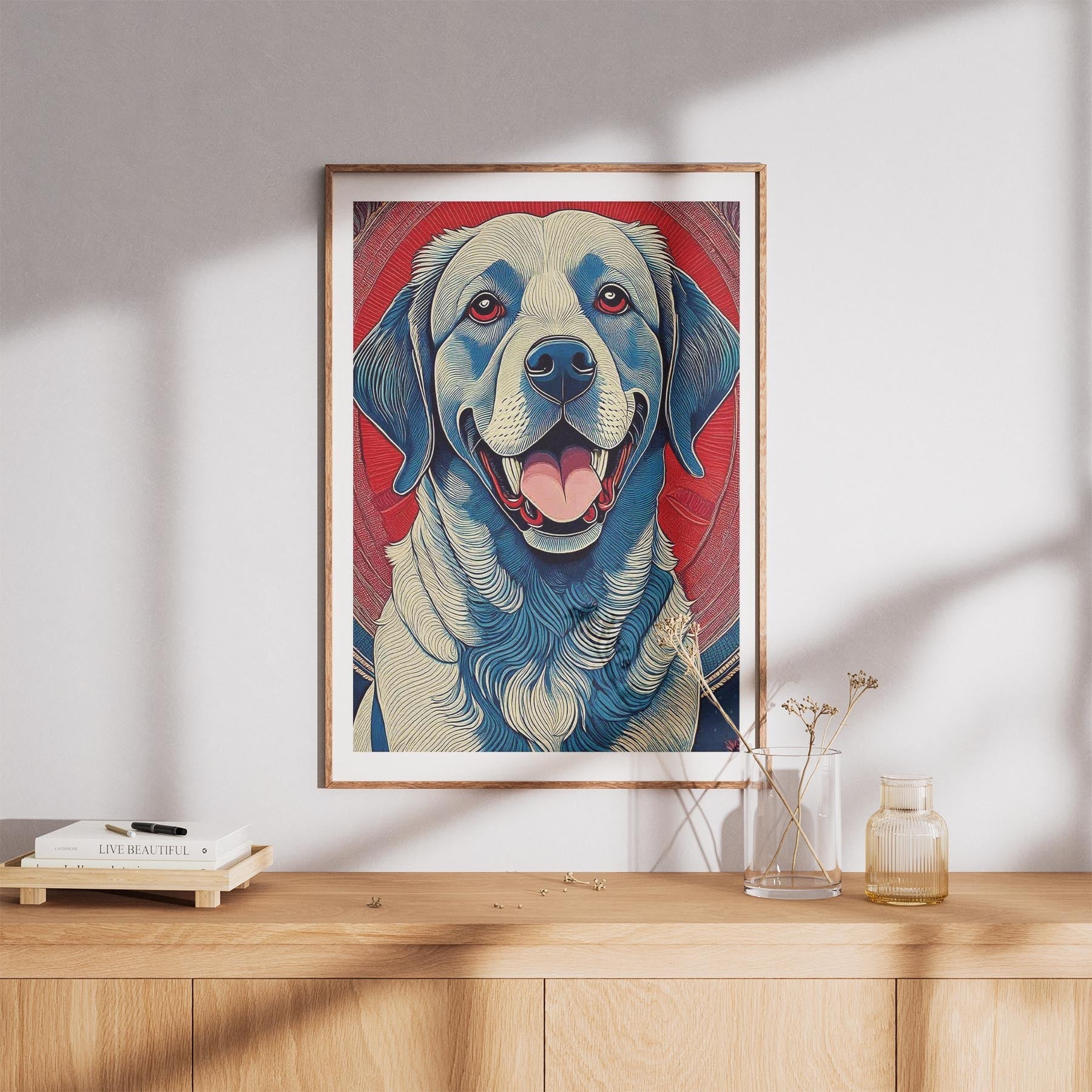 Labrador Retriever Hokusai Japanese Inspired Dog Series 4 image 8