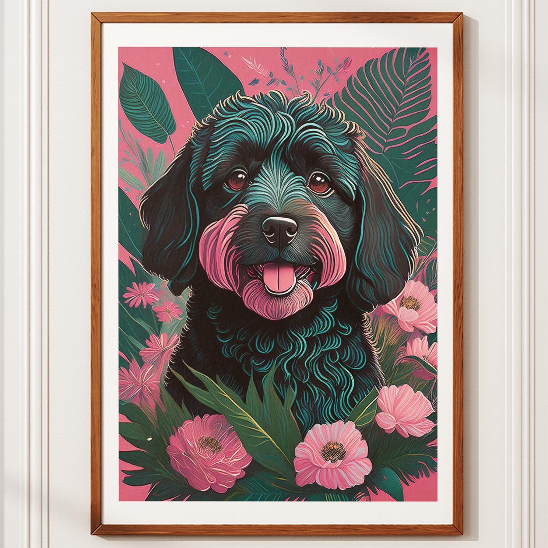 Groodle 1 Flowery Dog image 10