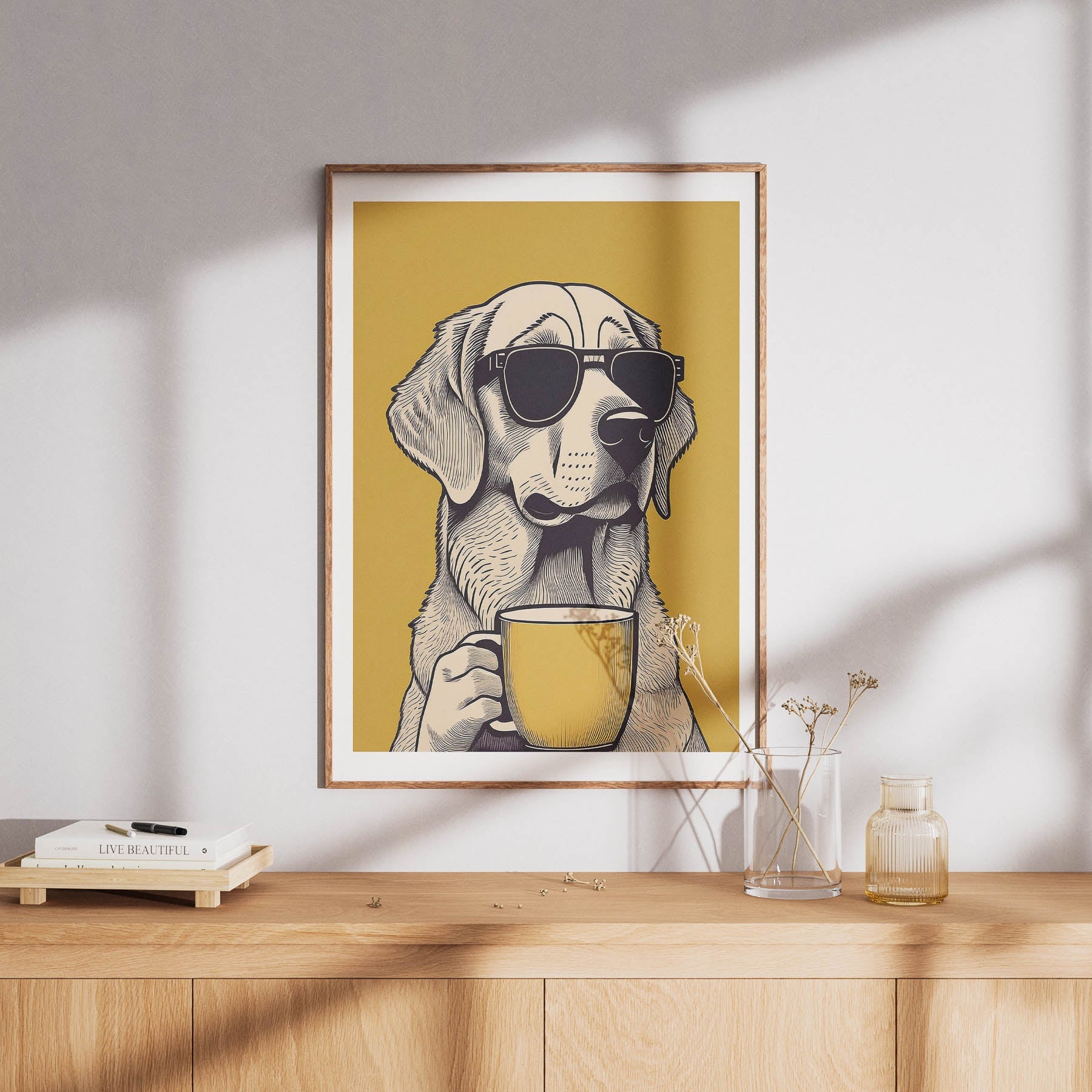 Golden Retriever Chillin Coffee Dog image 8