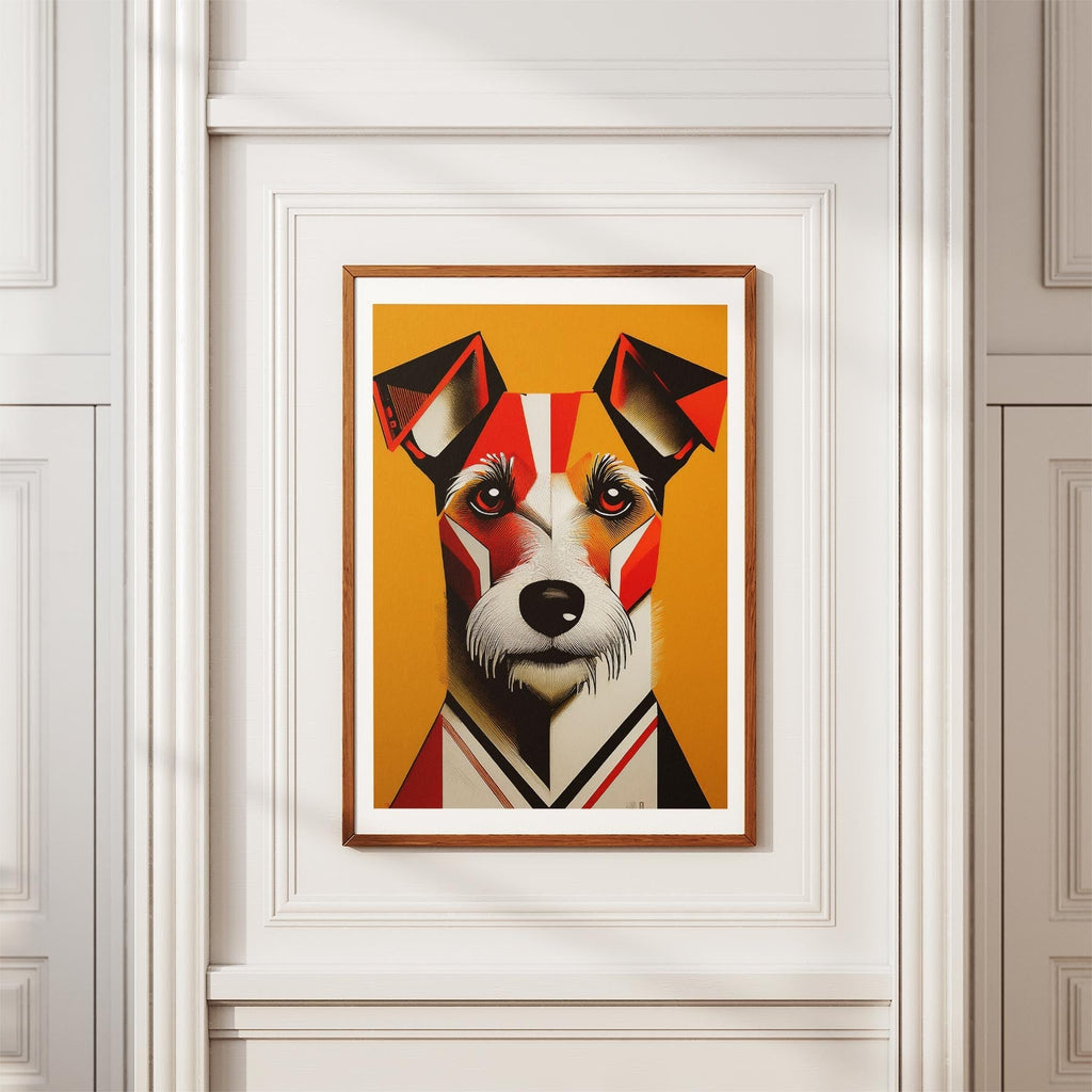 Fox Terrier Geometric Orange Series image 3