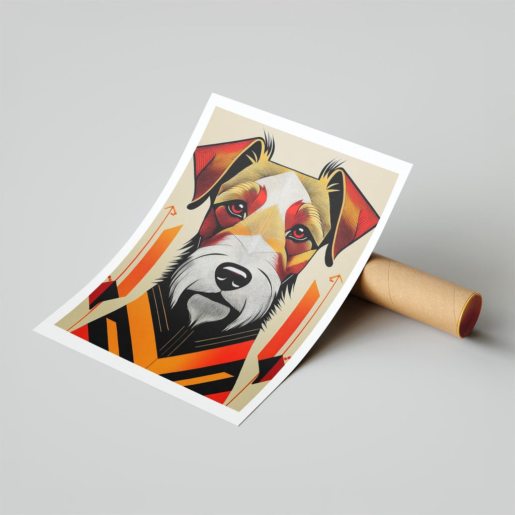Irish Terrier Geometric Orange Series image 6