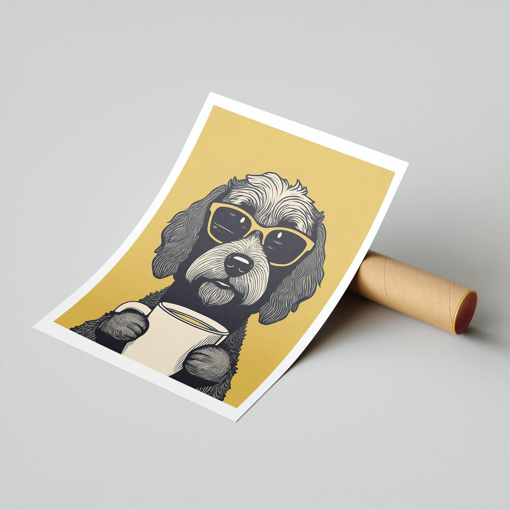 Schnoodle Chillin Coffee Dog image 7