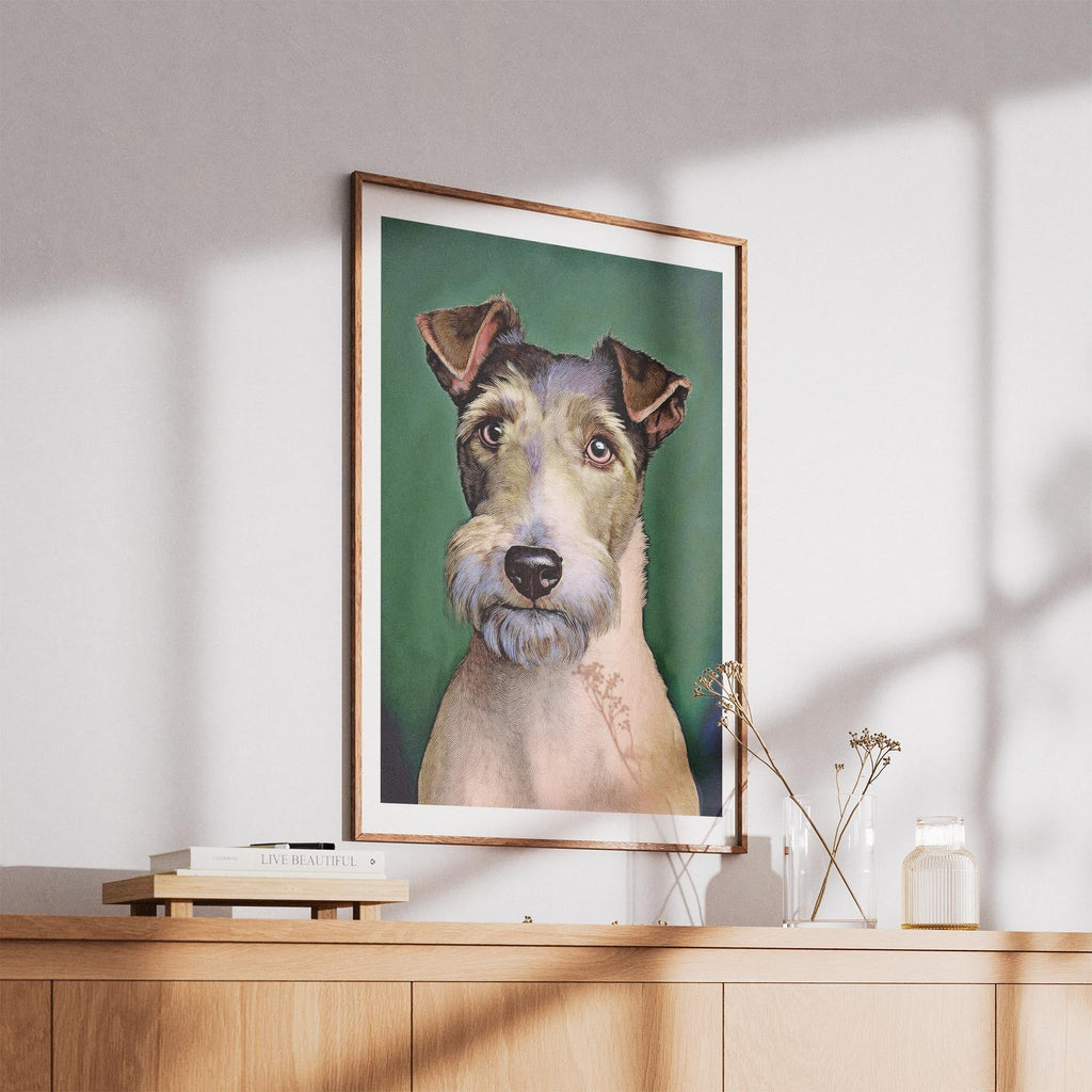 Fox Terrier Green Painted Series image 5