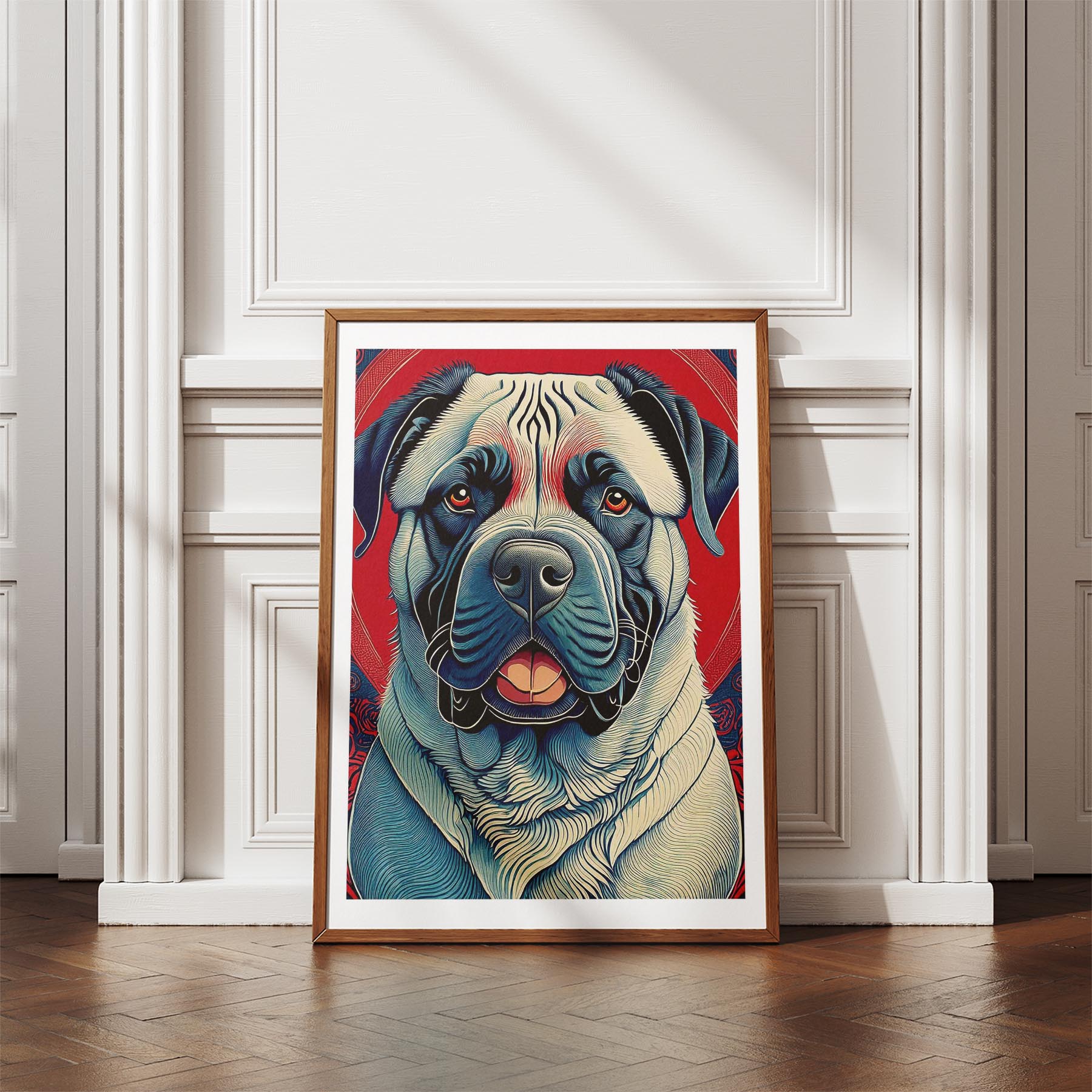 Mastiff Hokusai Japanese Inspired Dog Series image 4