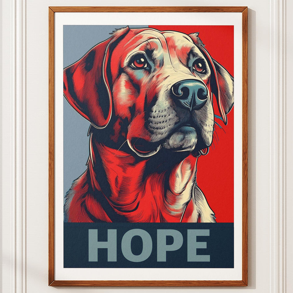 Labrador Retriever HOPE Series Inspired by the Obama Poster image 10