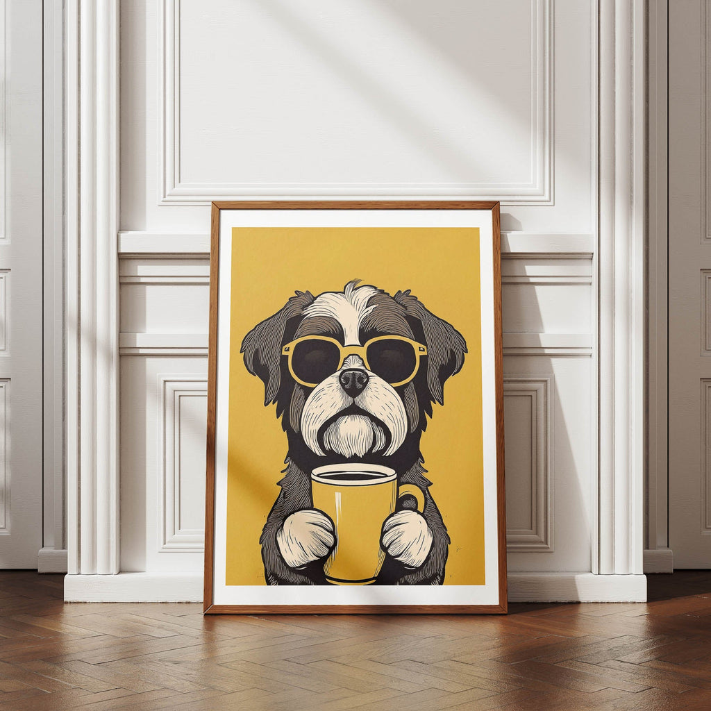 Shih Tzu Chillin Coffee Dog image 4