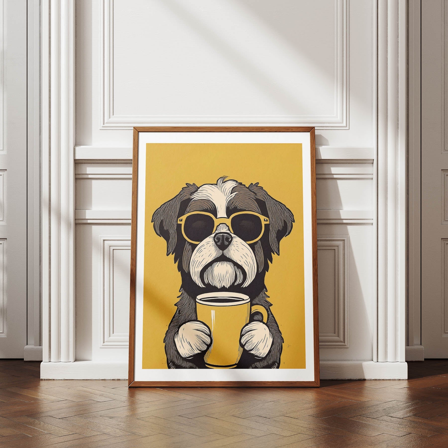 Shih Tzu Chillin Coffee Dog image 4