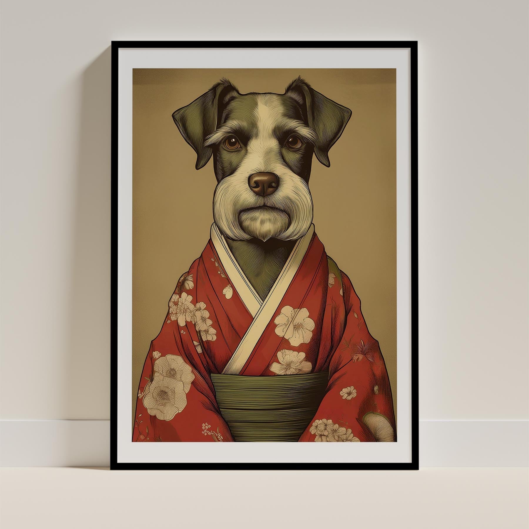 Schnauzer Japanse Kimono Dog Series image 0