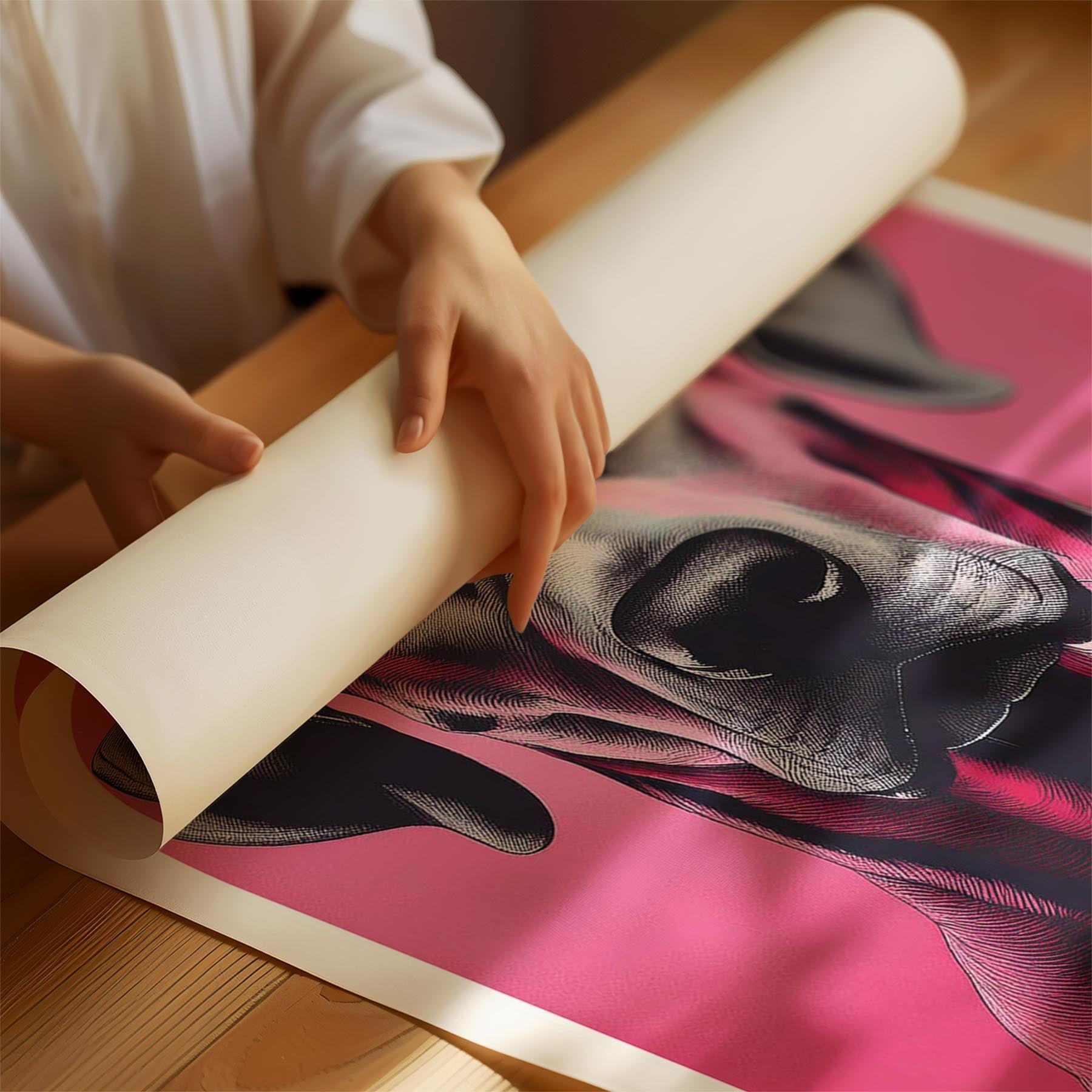 Rhoedesian Ridgeback Pink and Black Dog Series 1 image 1