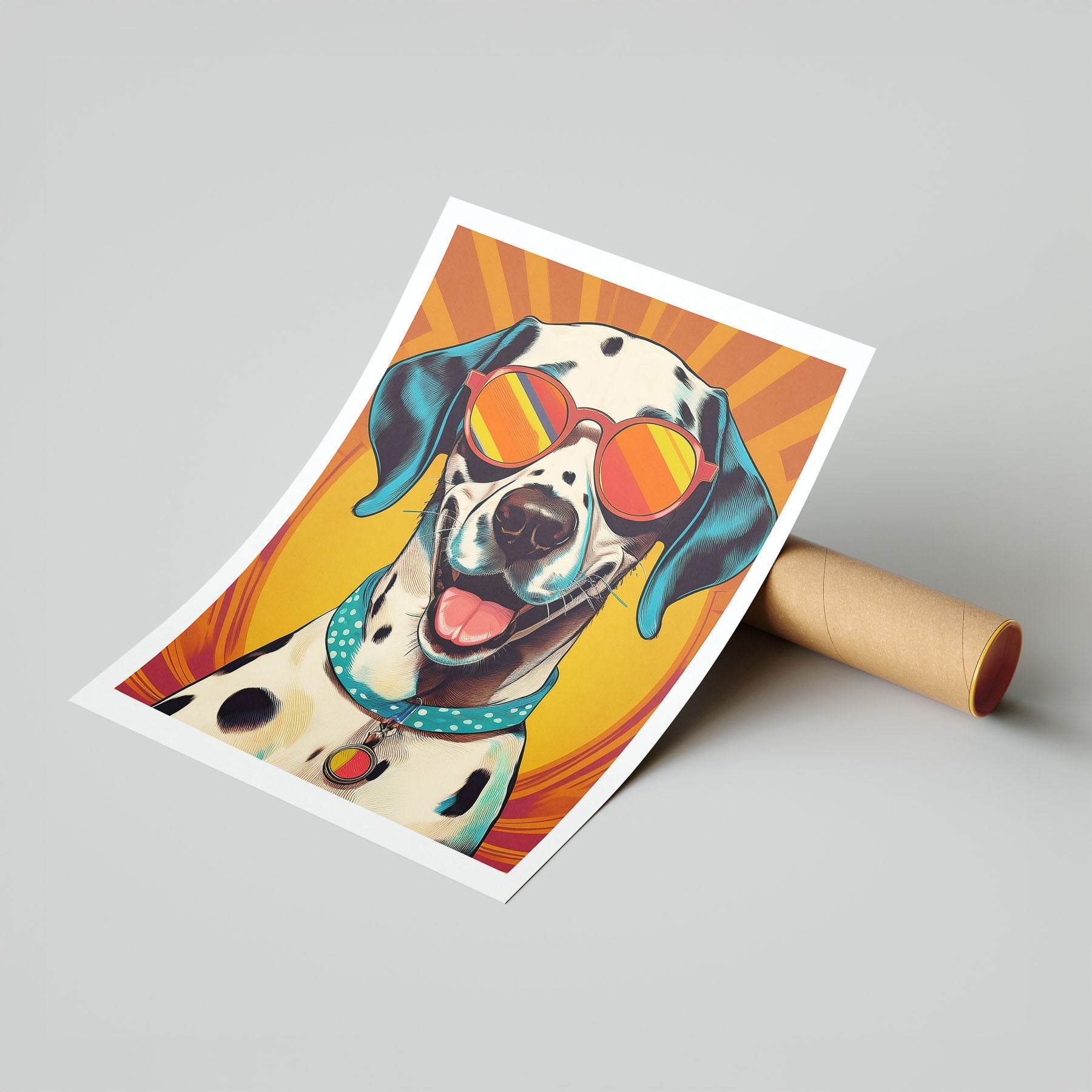 Dalmation Dog In Colourful Sunnies 7 image 7