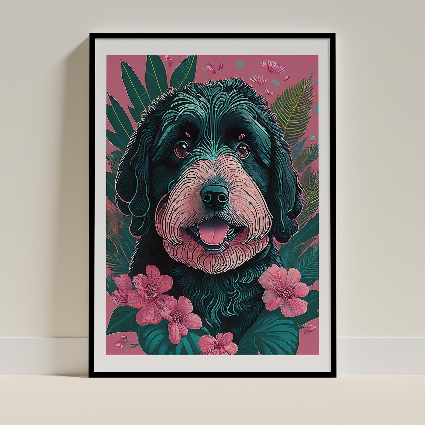 Old English Sheepdog Dog Art Print Unframed Vol 2 | 7 Unique Designs | Wall Art Gift for Dog Lovers | Dogsy & Co