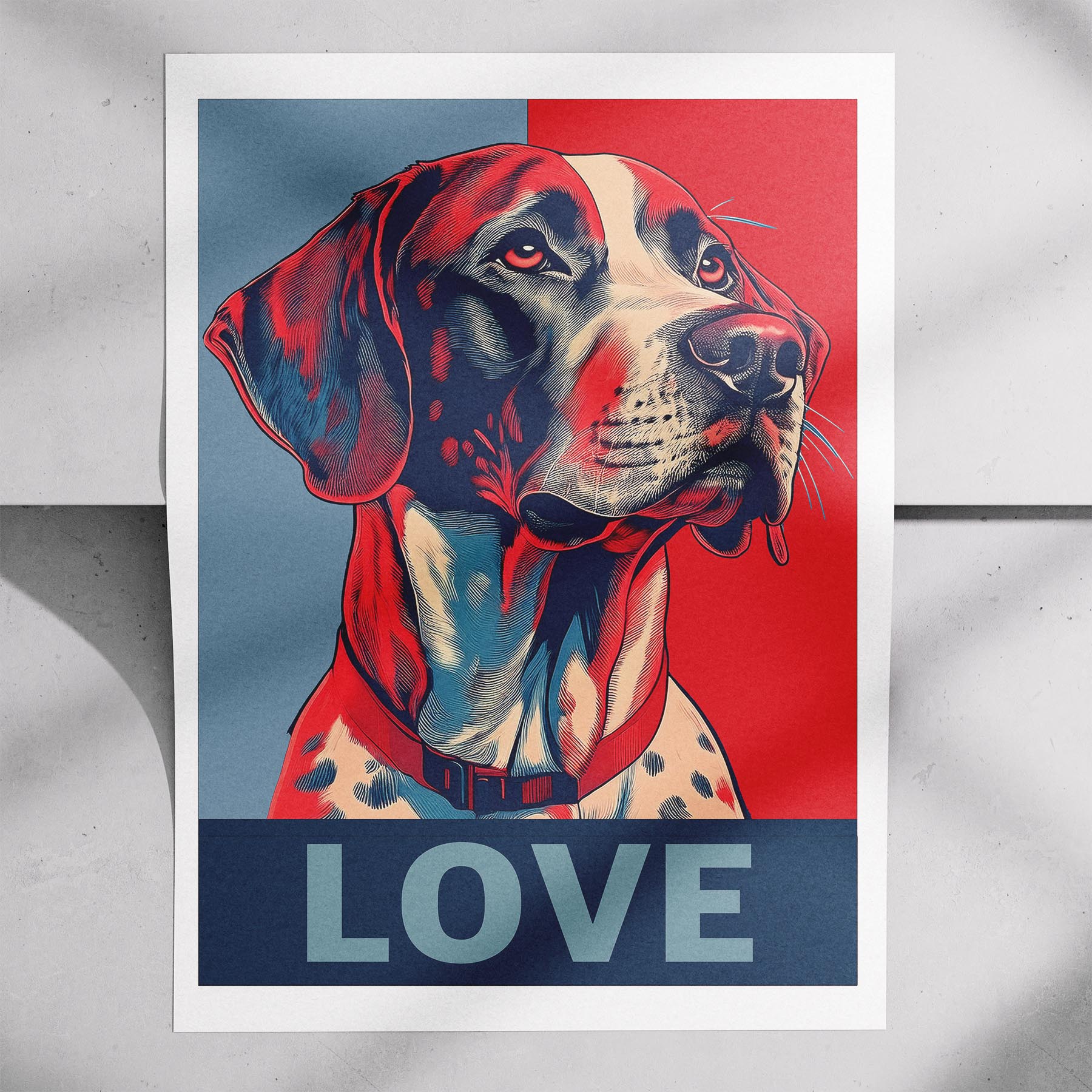 German Pointer LOVE Series Inspired by the Obama Poster image 7