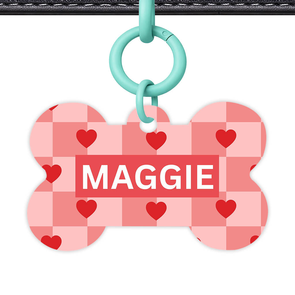 Bold Hearts QR Smart Pet Id Tag (Dog Tag & Cat Tag)