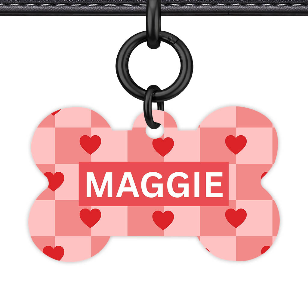 Bold Hearts QR Smart Pet Id Tag (Dog Tag & Cat Tag)
