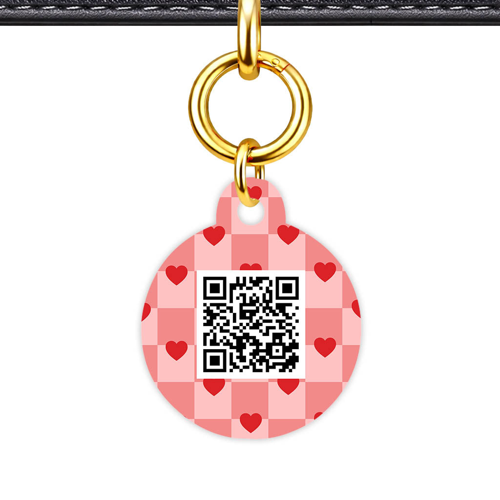 Bold Hearts QR Smart Pet Id Tag (Dog Tag & Cat Tag)