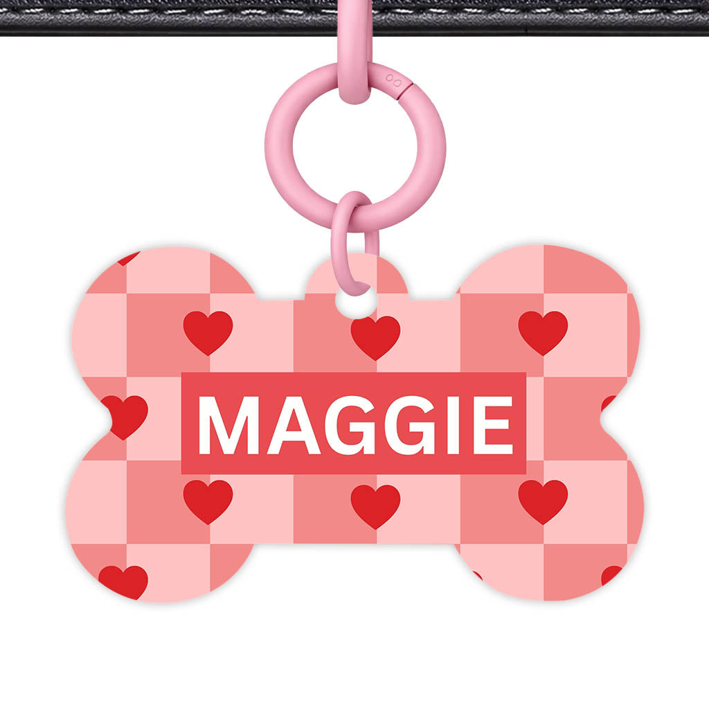 Bold Hearts QR Smart Pet Id Tag (Dog Tag & Cat Tag)