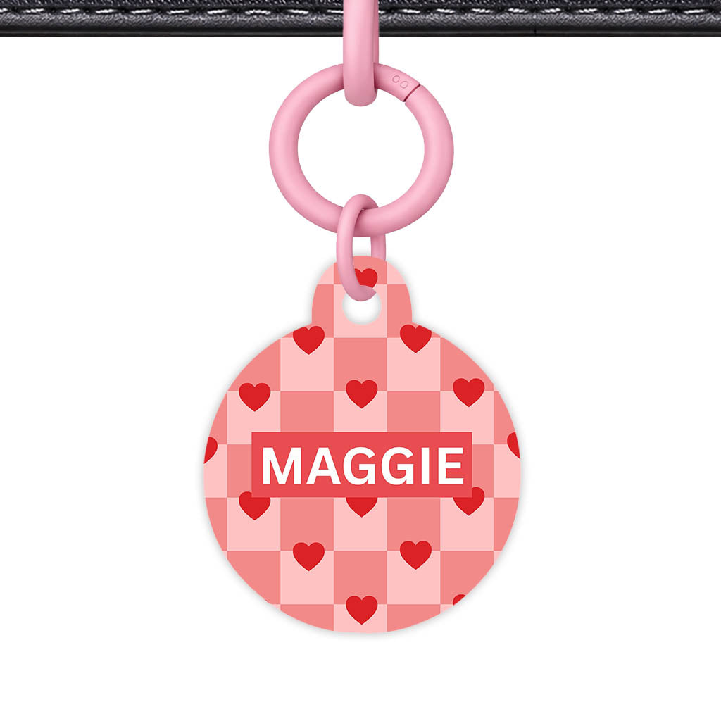 Bold Hearts QR Smart Pet Id Tag (Dog Tag & Cat Tag)