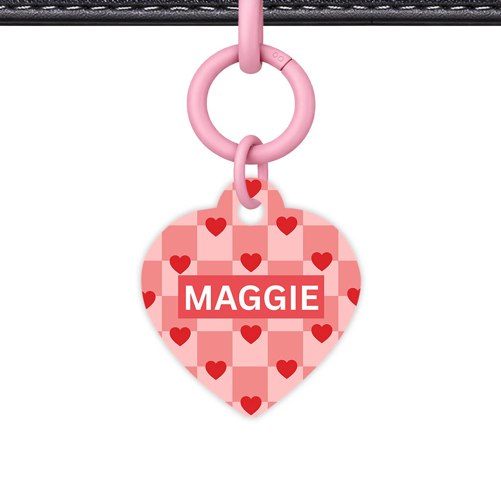 Bold Hearts QR Smart Pet Id Tag (Dog Tag & Cat Tag)