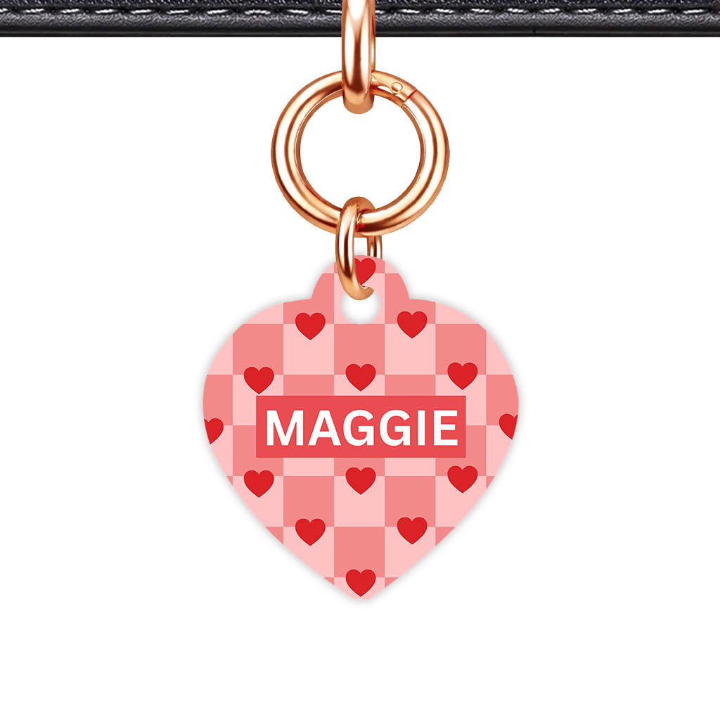 Bold Hearts Classic Pet Id - detail view