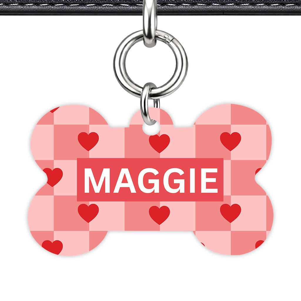 Bold Hearts QR Smart Pet Id Tag (Dog Tag & Cat Tag)