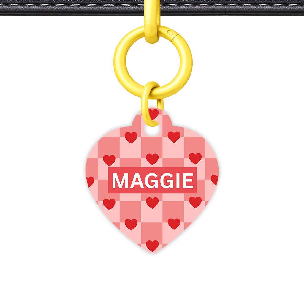 Bold Hearts QR Smart Pet Id Tag (Dog Tag & Cat Tag)