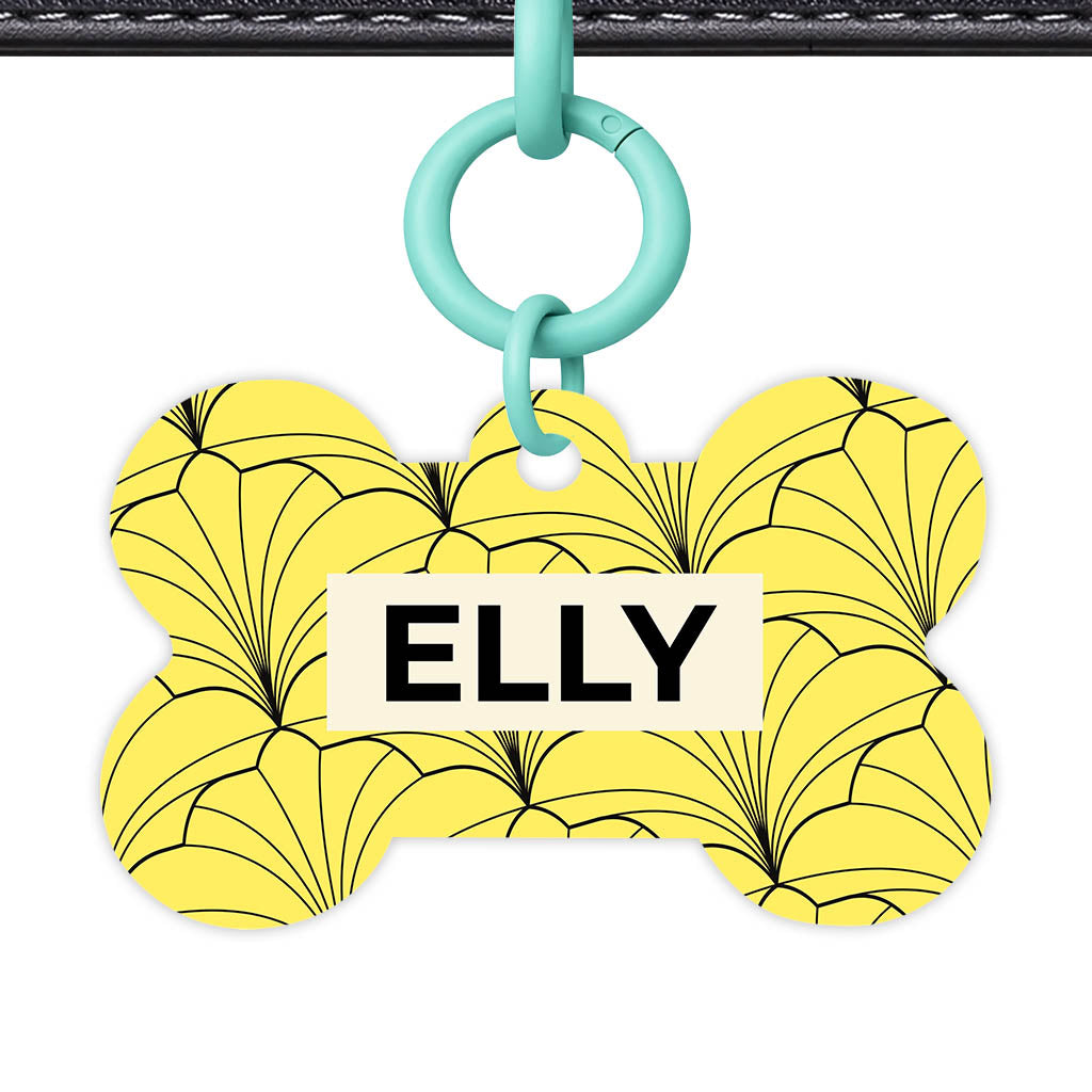 Leaf Swirl QR Smart Pet Id Tag (Dog Tag & Cat Tag)