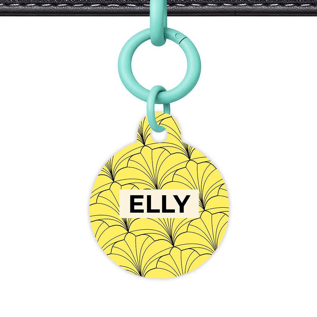 Leaf Swirl QR Smart Pet Id Tag (Dog Tag & Cat Tag)
