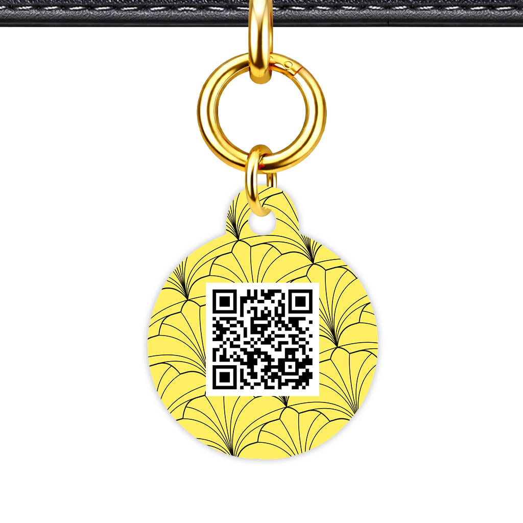 Leaf Swirl QR Smart Pet Id Tag (Dog Tag & Cat Tag)
