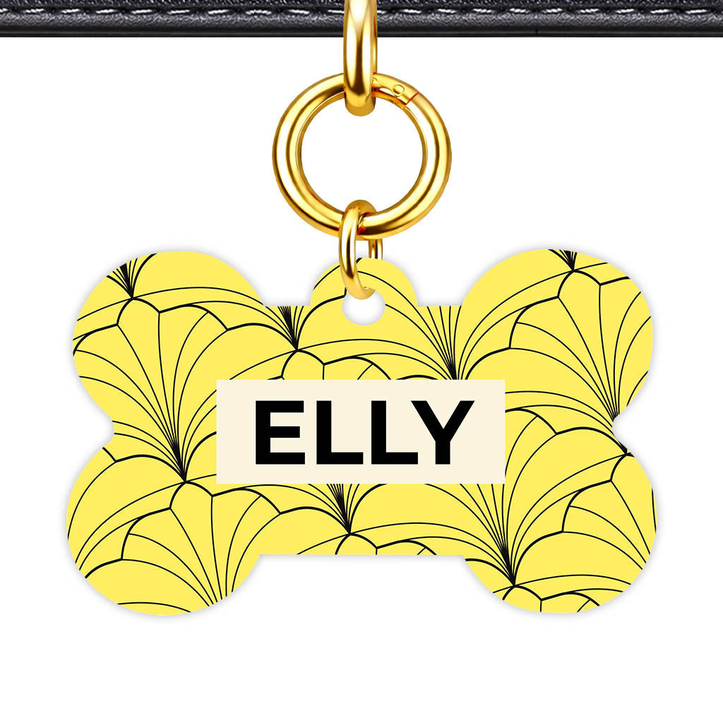 Leaf Swirl QR Smart Pet Id Tag (Dog Tag & Cat Tag)