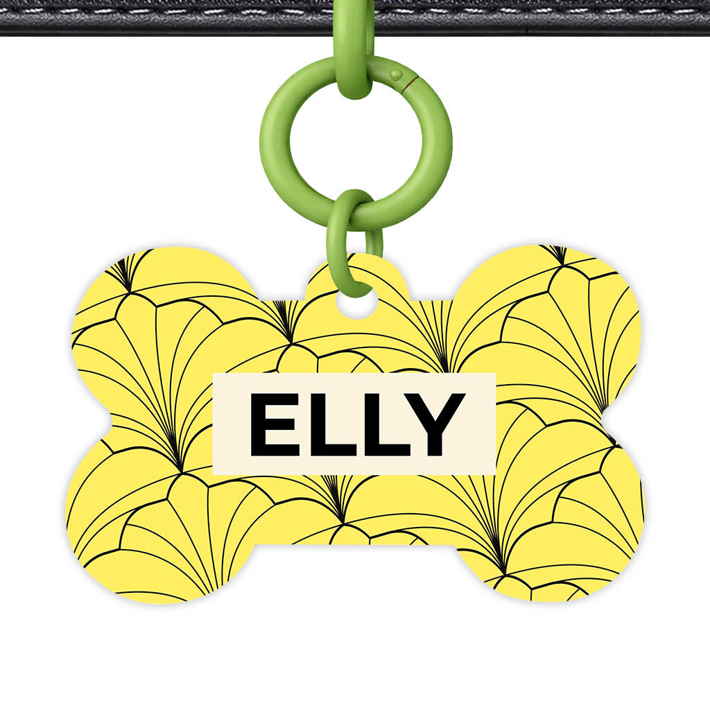 Leaf Swirl QR Smart Pet Id Tag (Dog Tag & Cat Tag)