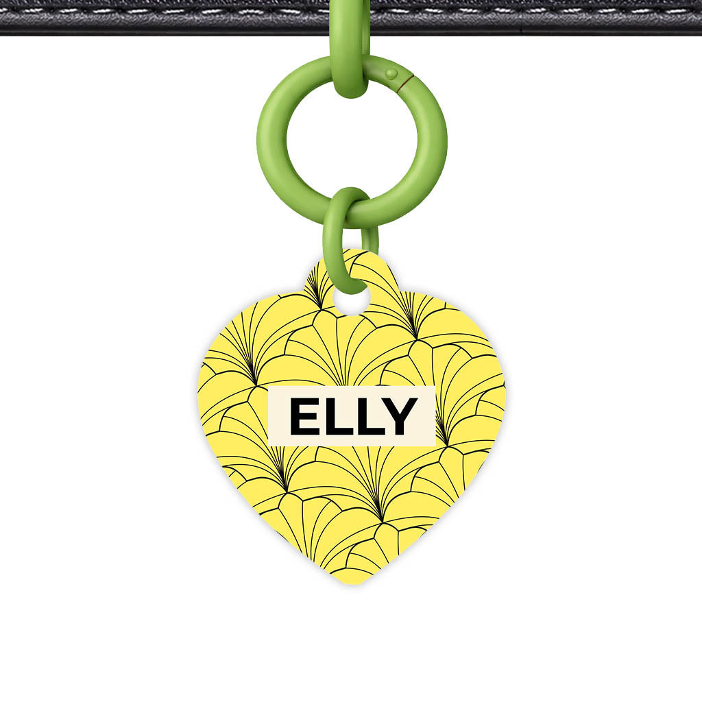 Leaf Swirl QR Smart Pet Id Tag (Dog Tag & Cat Tag)