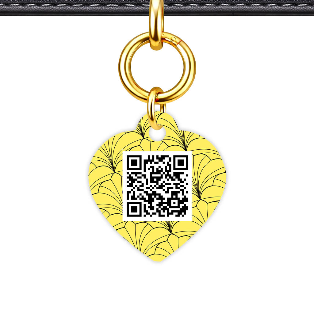 Leaf Swirl QR Smart Pet Id Tag (Dog Tag & Cat Tag)