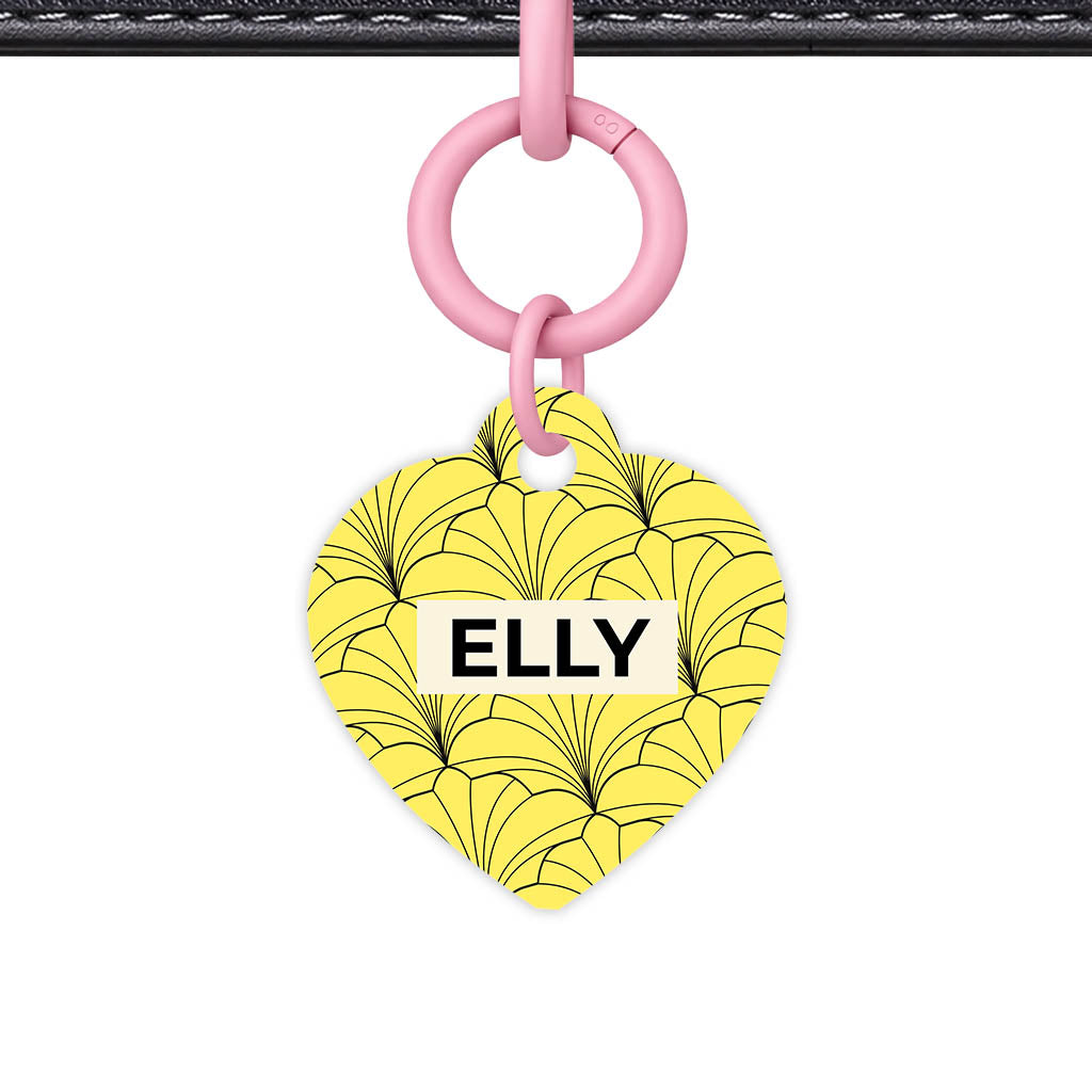 Leaf Swirl QR Smart Pet Id Tag (Dog Tag & Cat Tag)