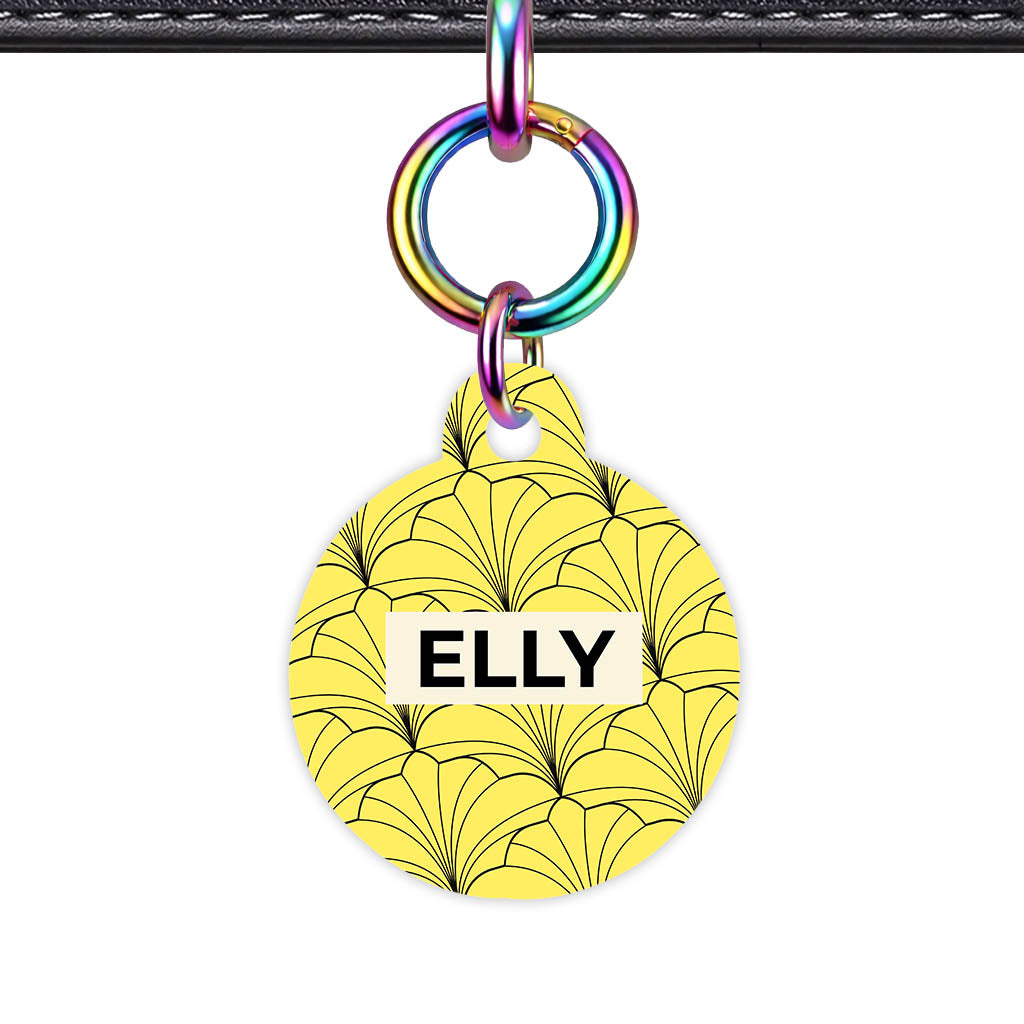 Leaf Swirl QR Smart Pet Id Tag (Dog Tag & Cat Tag)