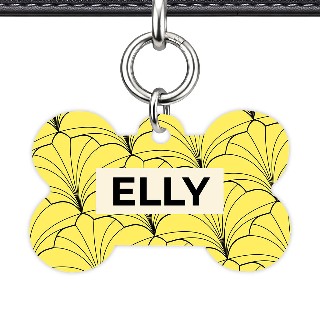 Leaf Swirl QR Smart Pet Id Tag (Dog Tag & Cat Tag)