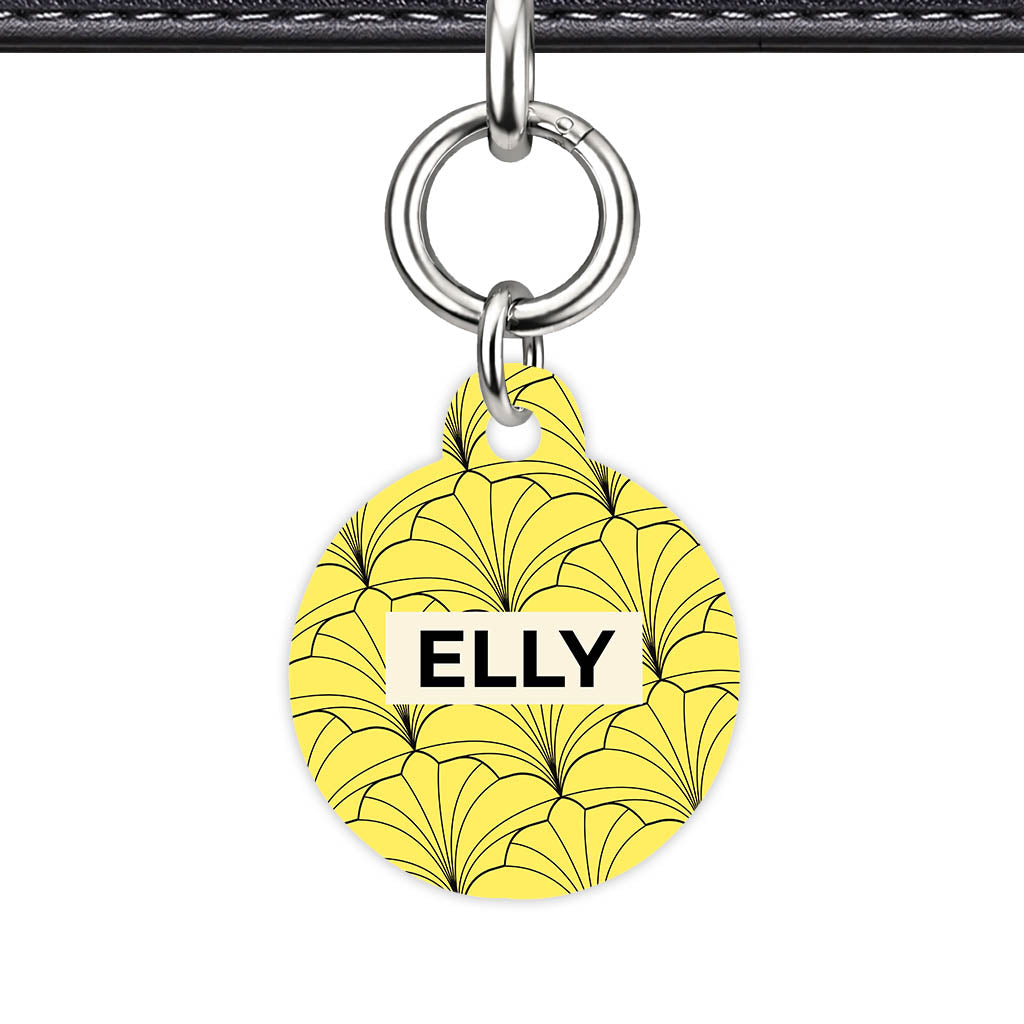 Leaf Swirl QR Smart Pet Id Tag (Dog Tag & Cat Tag)