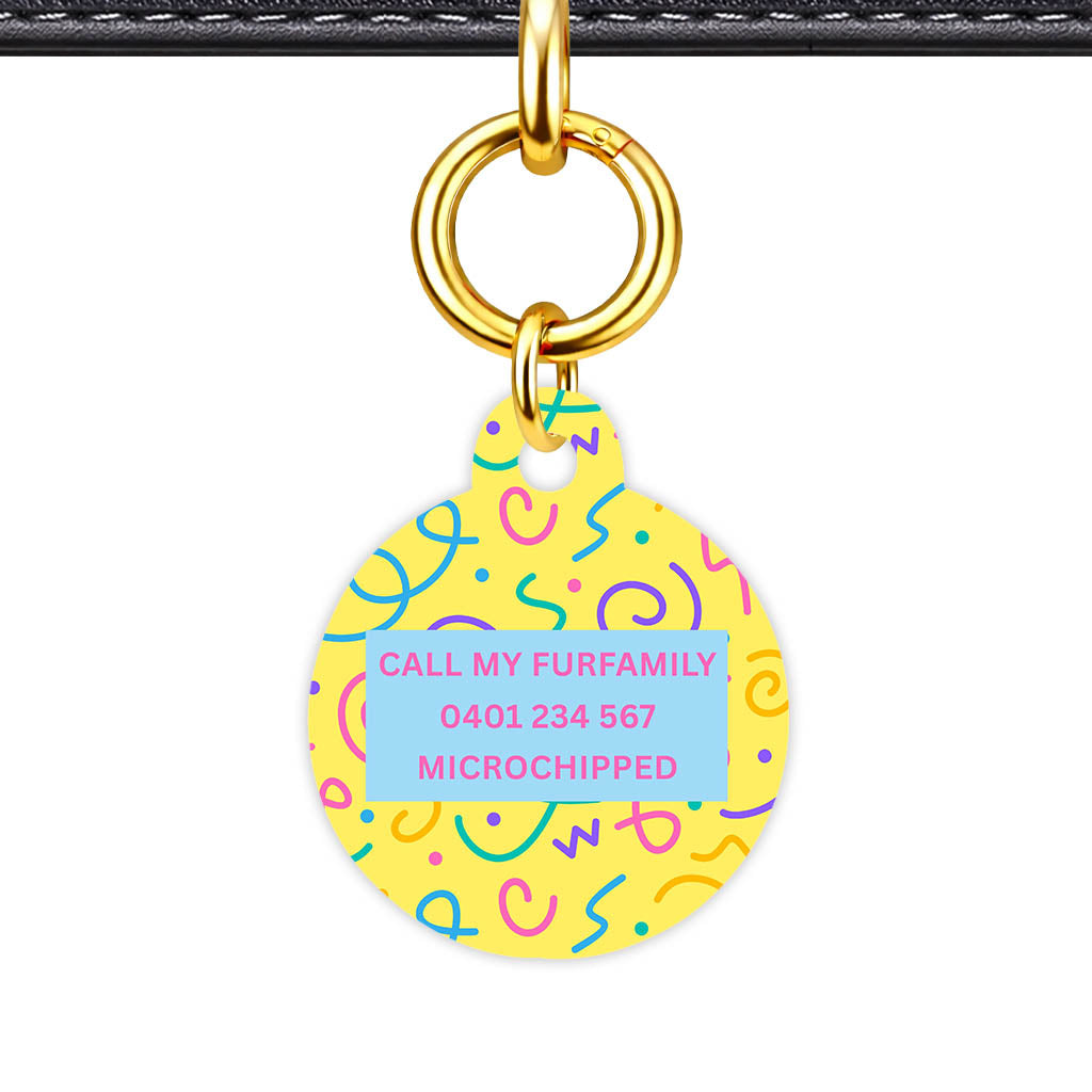 Party Squiggle Classic Pet Id (Dog Tag & Cat Tag)