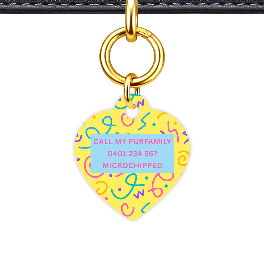 Party Squiggle Classic Pet Id (Dog Tag & Cat Tag)